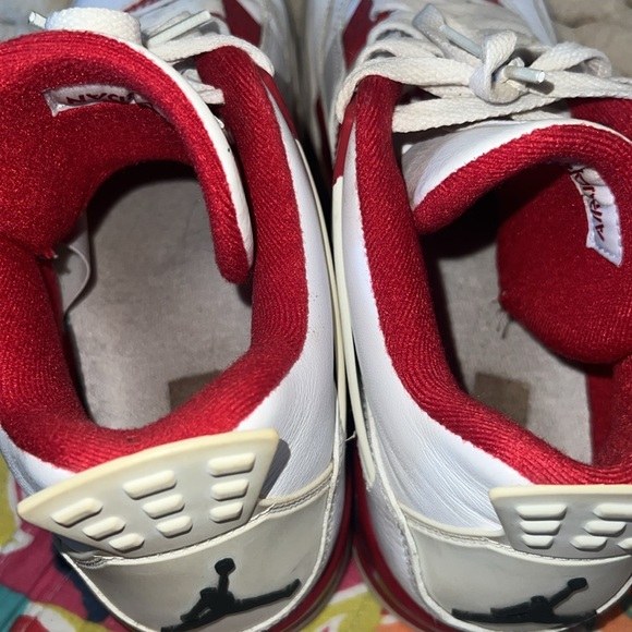 Mens Jordan 4 in great condition (no box) red and white retro alternate 89 11.5 - Picture 6 of 6